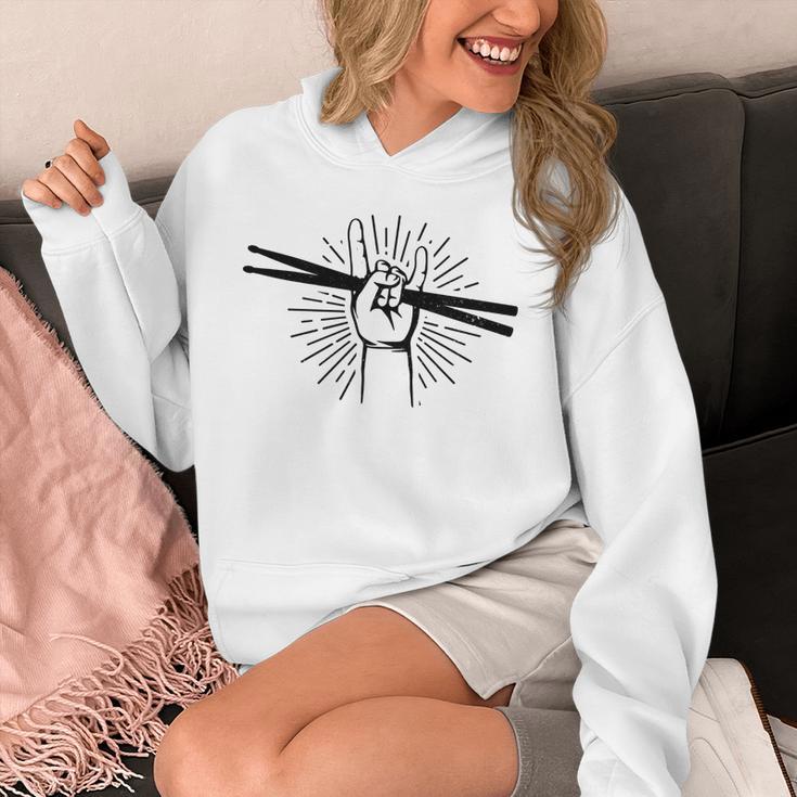 Drummer Drum Kit Rock & Roll Music Drummer Unisex Hoodie Drummer Drum Kit Rock & Roll Music Drummer Unisex Hoodie