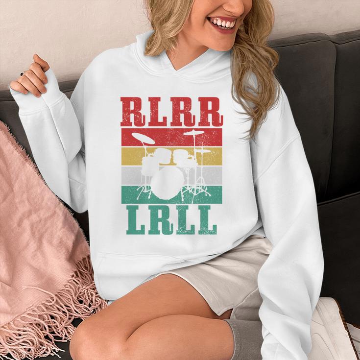 Drummer RLRR LRLL Vintage Drum Kit Sweatshirt Unisex Hoodie