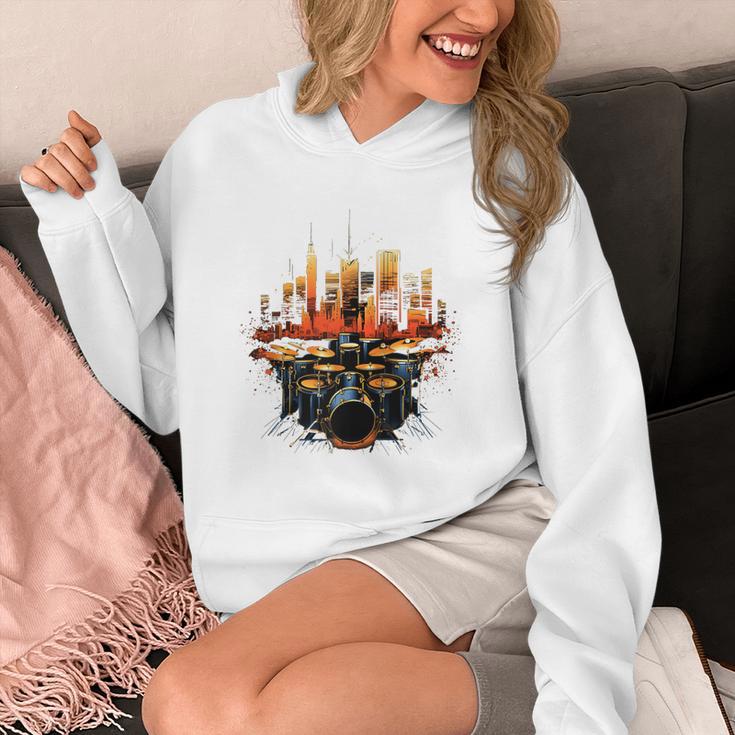 Drumset Drum Kit Music Drummer Drumming Raglan Baseball Tee Unisex Hoodie Drumset Drum Kit Music Drummer Drumming Raglan Baseball Tee Unisex Hoodie