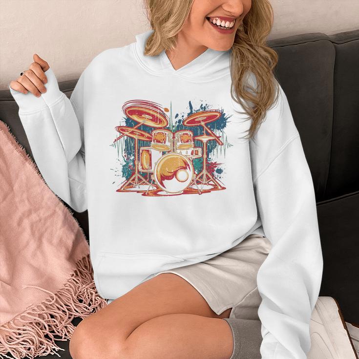 Dynamic Drum Kit For Drummers And Rock Music Lovers Sweatshirt Unisex Hoodie Dynamic Drum Kit For Drummers And Rock Music Lovers Sweatshirt Unisex Hoodie