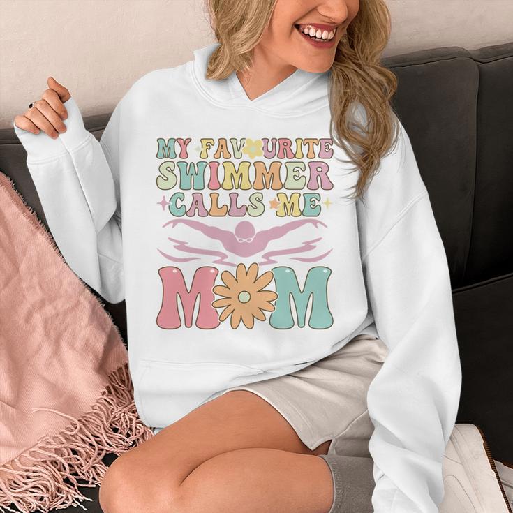 Favourite Swimmer Calls Me Mom Swimming Mom Female Swimmer Unisex Hoodie