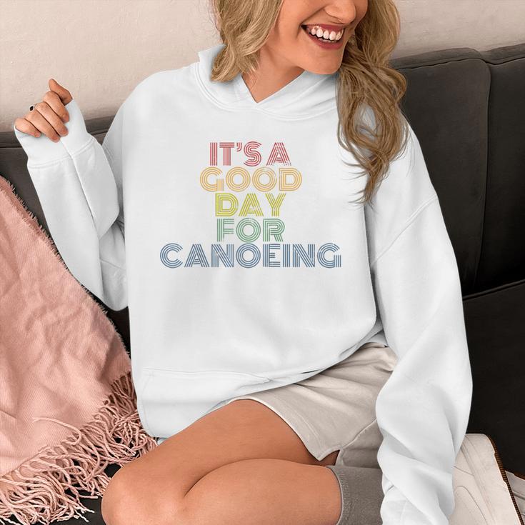 It's A Good Day For Canoeing Retro 70s Vintage Distressed Raglan Baseball Tee Unisex Hoodie
