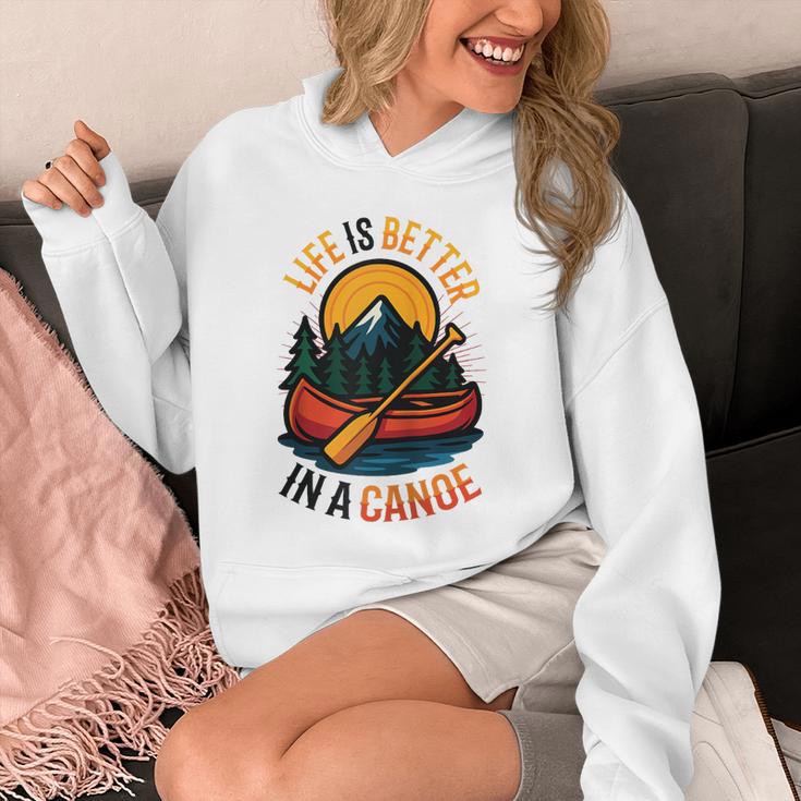 Life Is Better In A Canoe Canoeing Raglan Baseball Tee Unisex Hoodie