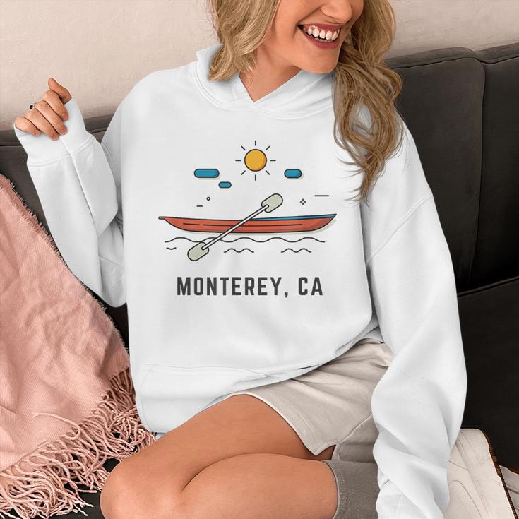 Monterey California Kayak Canoe Paddling Outdoor Unisex Hoodie Monterey California Kayak Canoe Paddling Outdoor Unisex Hoodie