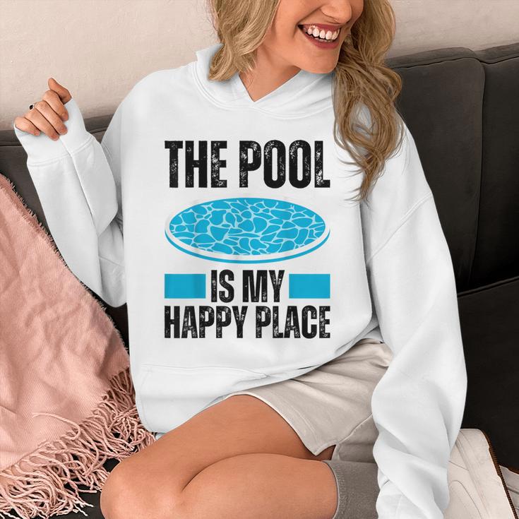 The Pool Is My Happy Place Swimming For Swimmer Unisex Hoodie The Pool Is My Happy Place Swimming For Swimmer Unisex Hoodie