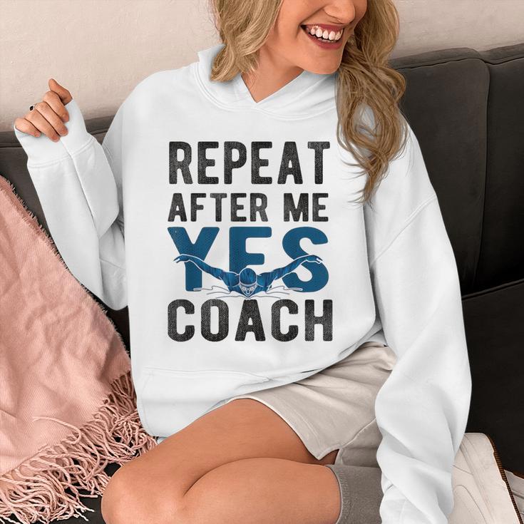 Repeat Yes Swim Coach Swimming Coach Unisex Hoodie Repeat Yes Swim Coach Swimming Coach Unisex Hoodie