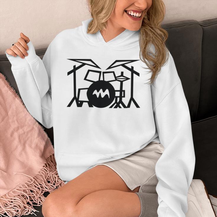 Retro Drum Kit Unisex Hoodie