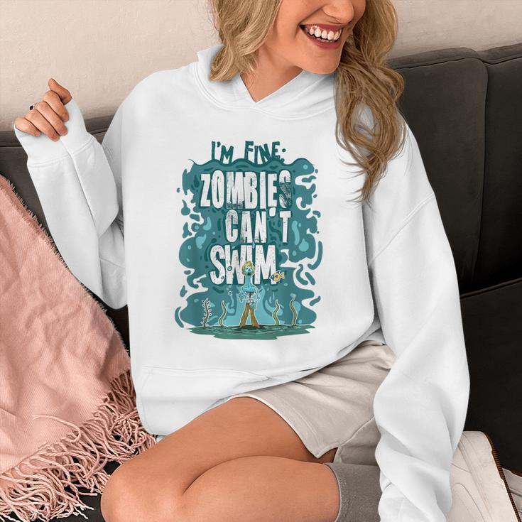 Swimming Quote Zombies Can't Swim For Swimmer Unisex Hoodie Swimming Quote Zombies Can't Swim For Swimmer Unisex Hoodie