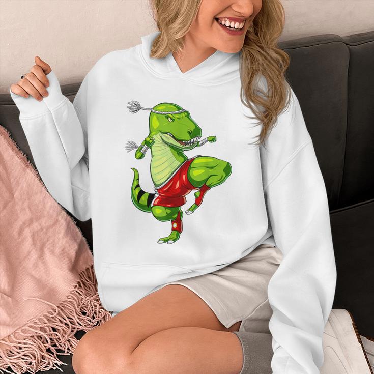T-Rex Dinosaur Muay Thai Boxing Karate Martial Arts Kung Fu Unisex Hoodie