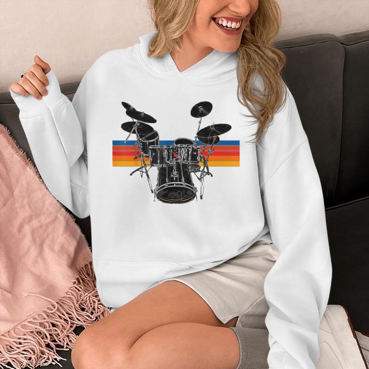 Vintage Drum Kit Drummer Rock Band Drums Unisex Hoodie Vintage Drum Kit Drummer Rock Band Drums Unisex Hoodie