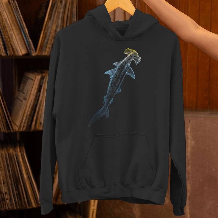 Beautiful Colors Swimming Hammerhead Shark Lovers Unisex Hoodie