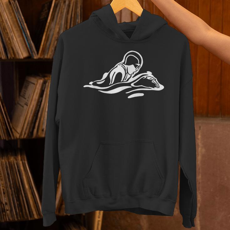 Breaststroke Swimming Stylized Design For Swimmers Unisex Hoodie Breaststroke Swimming Stylized Design For Swimmers Unisex Hoodie