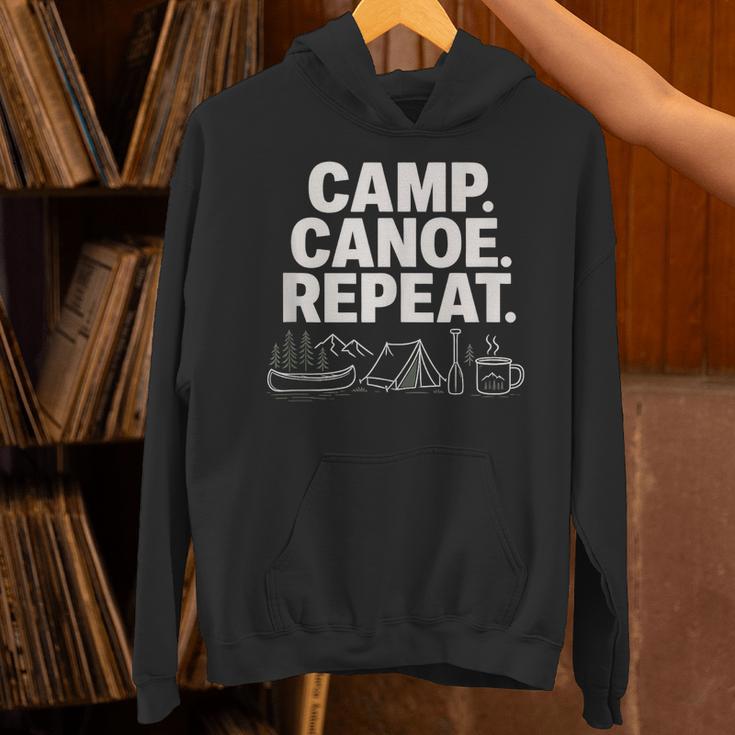 Camp Canoe Repeat Outdoor Adventure Unisex Hoodie