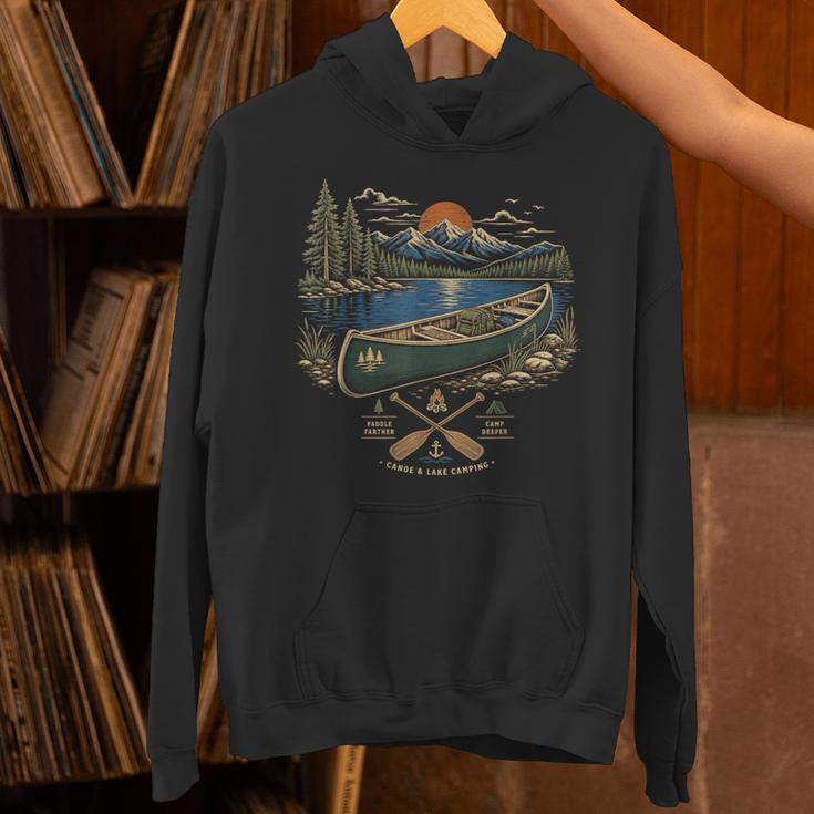 Canoe And Lake Camping Paddle Camp Unisex Hoodie Canoe And Lake Camping Paddle Camp Unisex Hoodie