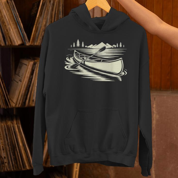 Canoe Tripper Loading Portage Pack First Light Unisex Hoodie