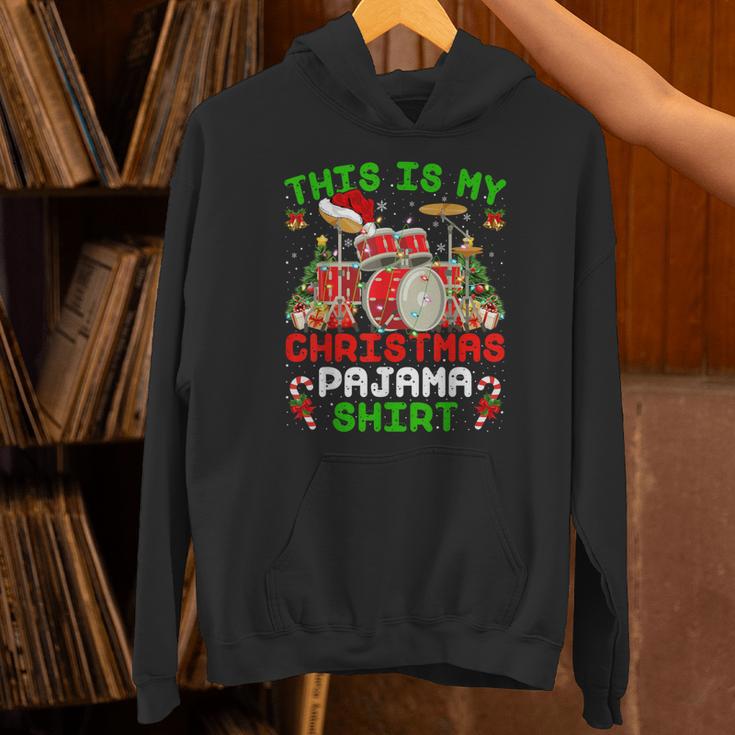 This Is My Christmas Pajama Shirt Drum Kit Christmas Unisex Hoodie This Is My Christmas Pajama Shirt Drum Kit Christmas Unisex Hoodie