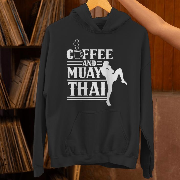 Coffee And Muay Thai Martial Arts Boxing Hobby Fighter Unisex Hoodie