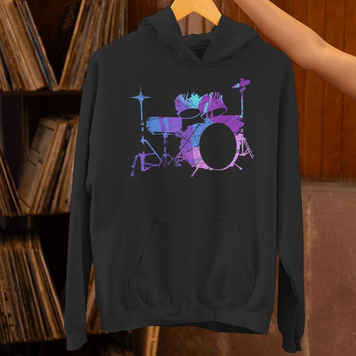 Cool Drum Kit Percussion Vintage Retro Drummer Costume Unisex Hoodie Cool Drum Kit Percussion Vintage Retro Drummer Costume Unisex Hoodie