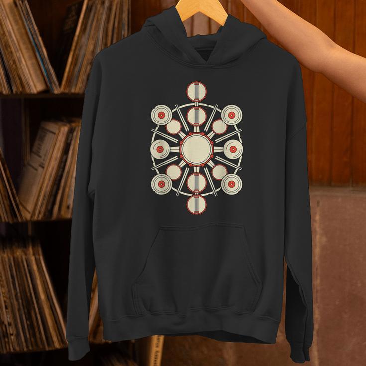 Drummer Drum Kit Mandala Percussionist Music Lover Unisex Hoodie Drummer Drum Kit Mandala Percussionist Music Lover Unisex Hoodie