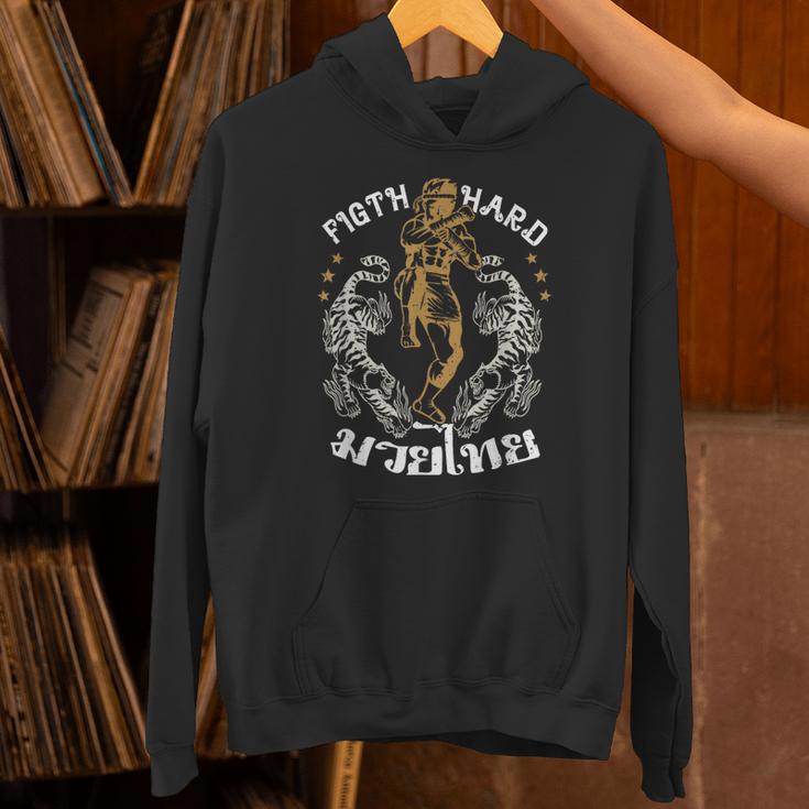 Fight Hard Traditional Fighter Muay Thai Unisex Hoodie