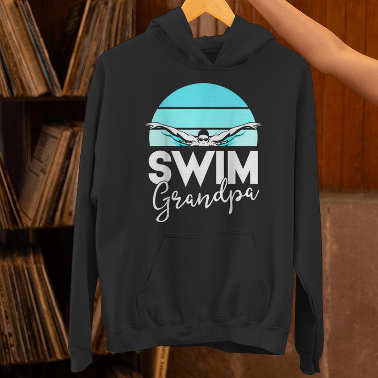 Grandpa Papa Swimming Meet Swimmer Swim Team Shirt Unisex Hoodie Grandpa Papa Swimming Meet Swimmer Swim Team Shirt Unisex Hoodie