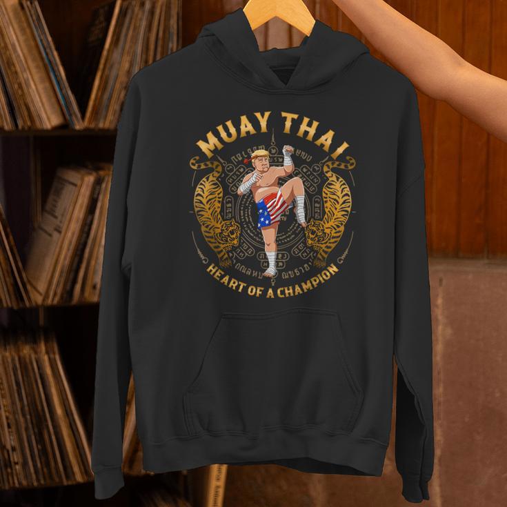 Heart Of a Champion Kickboxing And Muay Thai Trump Unisex Hoodie