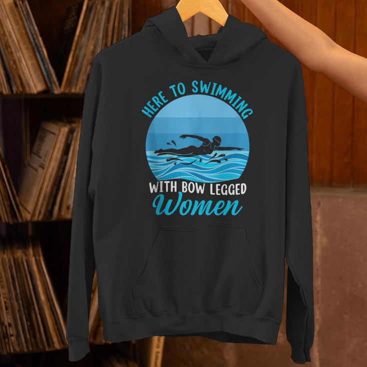 Here's To Swimming With Bow Legged Women Swimming Unisex Hoodie Here's To Swimming With Bow Legged Women Swimming Unisex Hoodie