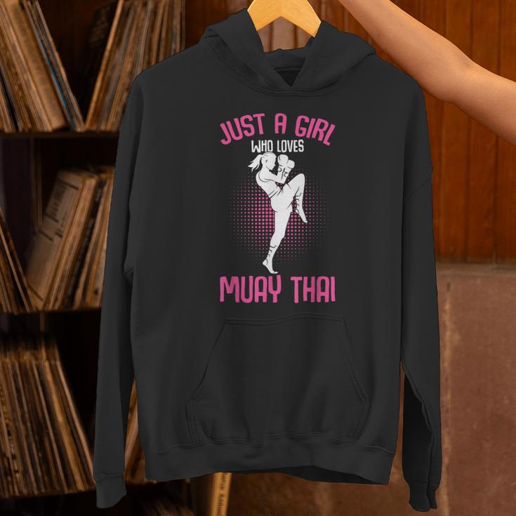 Just a Girl Who Loves Muay Thai Kids Girls Unisex Hoodie Just a Girl Who Loves Muay Thai Kids Girls Unisex Hoodie