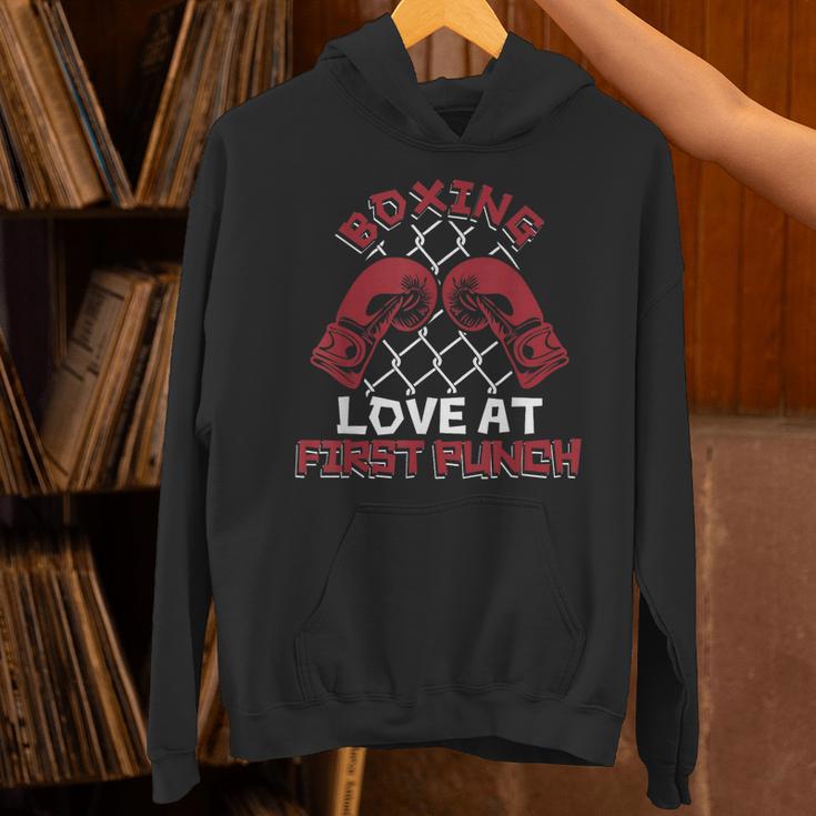 Love At First Punch Professional Boxer Muay Thai Boxing Unisex Hoodie