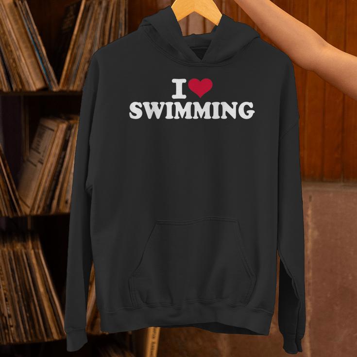 I Love Swimming Unisex Hoodie