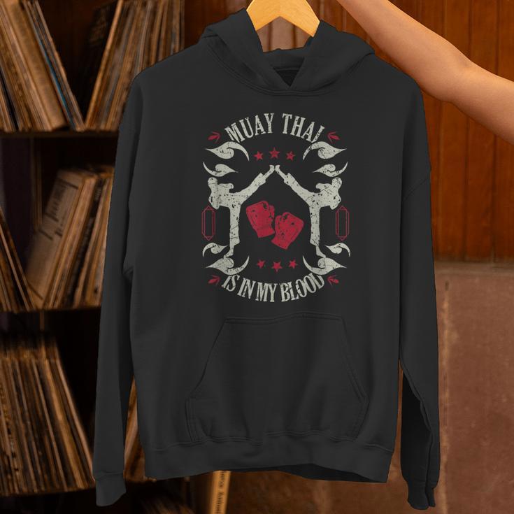 Muay Thai Is In My Blood Traditional Fighters Thai Boxing Unisex Hoodie Muay Thai Is In My Blood Traditional Fighters Thai Boxing Unisex Hoodie