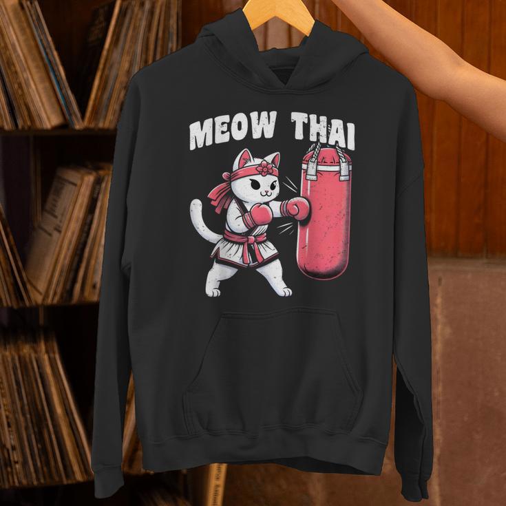 Muay Thai Cat Meow Thai Women Neko Costume Muay Thai Unisex Hoodie