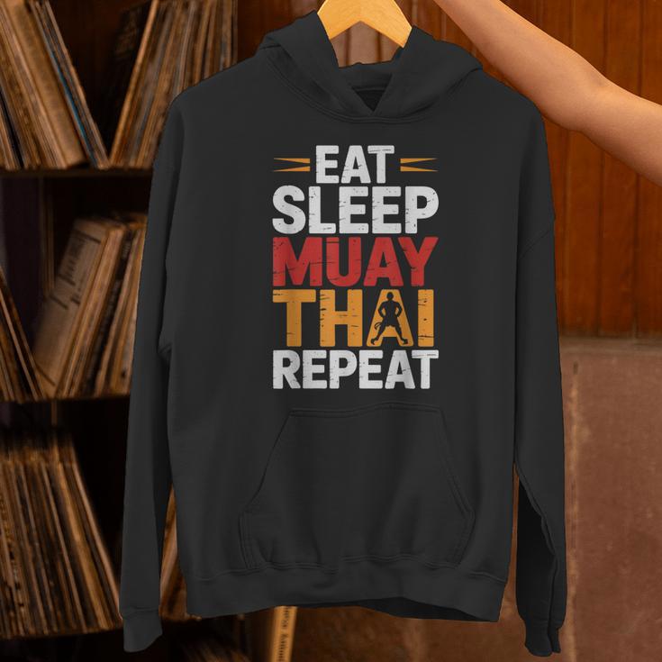 Muay Thai Fighter Eat Sleep Repeat Lifestyle Training Unisex Hoodie Muay Thai Fighter Eat Sleep Repeat Lifestyle Training Unisex Hoodie