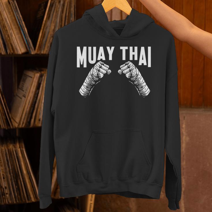 Muay Thai Fighter Fists MMA Club Martial Arts Fighting Coach Unisex Hoodie