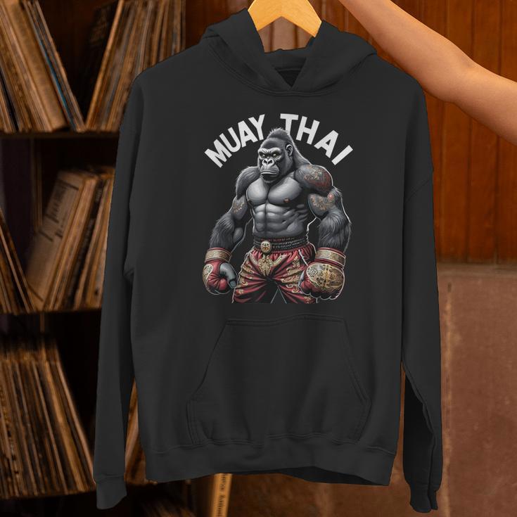 Muay Thai Gorilla Strength Power Fighter Unisex Hoodie