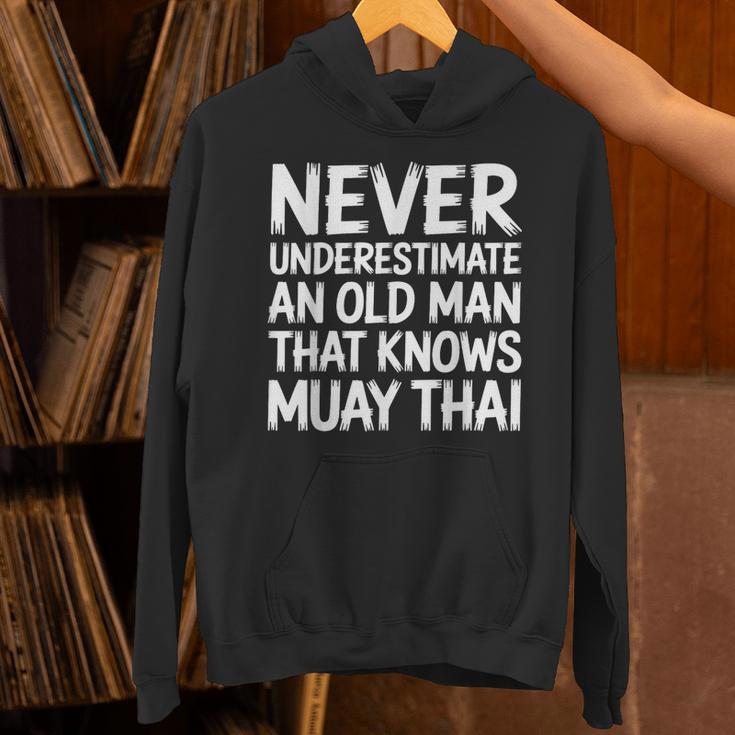 Muay Thai For Grandpa Men Mixed Martial Arts Unisex Hoodie