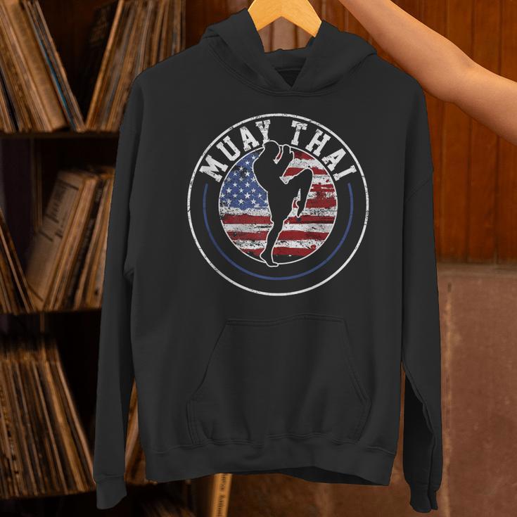 Muay Thai Kickboxing Vintage Unisex Hoodie
