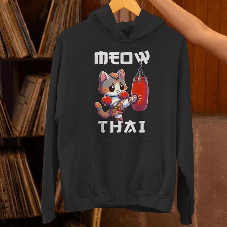 Muay Thai Meow Thai & Thai Boxing Muay Thai Cat Unisex Hoodie Muay Thai Meow Thai & Thai Boxing Muay Thai Cat Unisex Hoodie