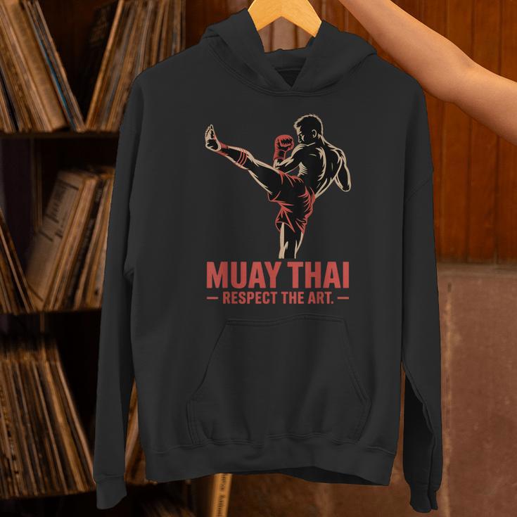 Muay Thai Respect The Art Martial Arts Kickboxing MMA Unisex Hoodie