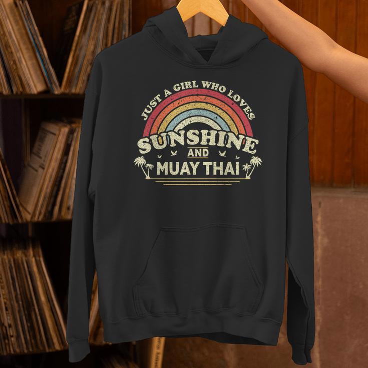 Muay Thai Shirt A Girl Who Loves Sunshine And Muay Thai Unisex Hoodie Muay Thai Shirt A Girl Who Loves Sunshine And Muay Thai Unisex Hoodie