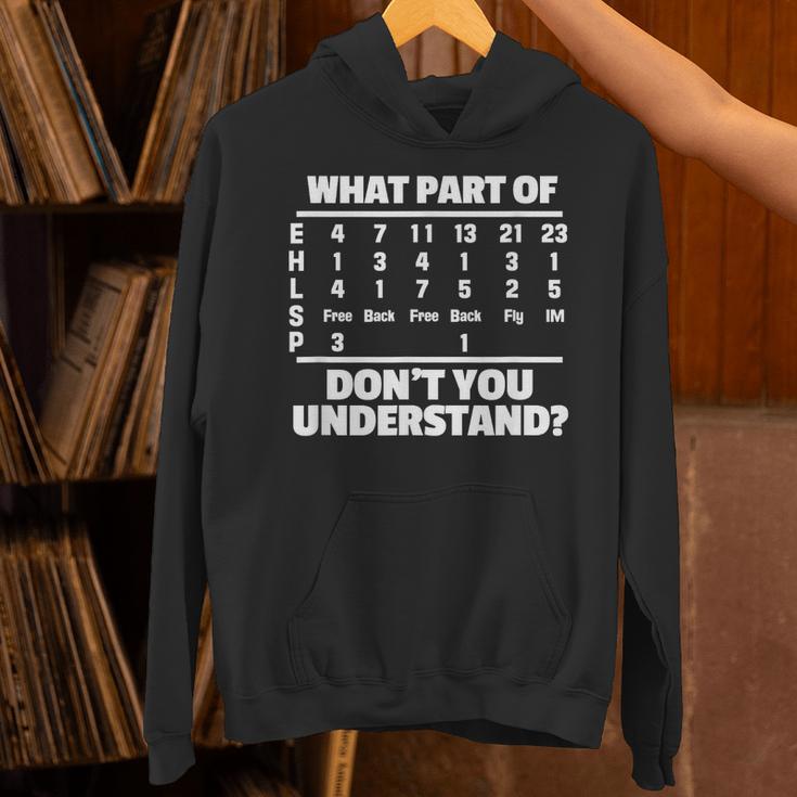 What Is Part Of Don't You Understand Swimming Swimmer Swimming Unisex Hoodie What Is Part Of Don't You Understand Swimming Swimmer Swimming Unisex Hoodie