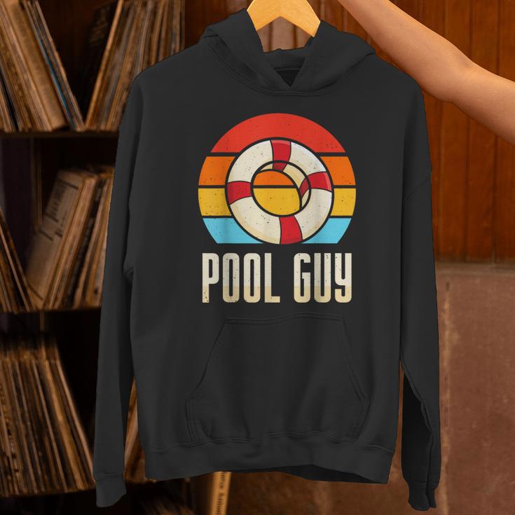 Pool Guy Swimming Attendant Attendants Rescuer Unisex Hoodie