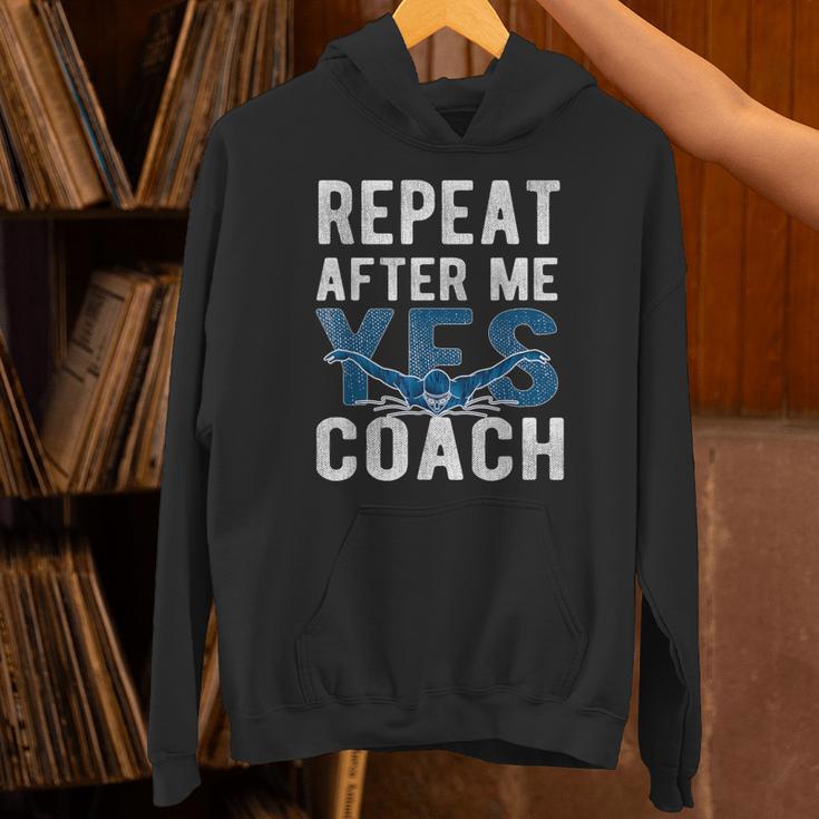 Repeat Yes Swim Coaching Swimming Coaches Unisex Hoodie Repeat Yes Swim Coaching Swimming Coaches Unisex Hoodie