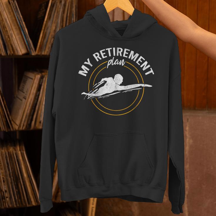 My Retirement Plan Swim Athlete Swimming Grandpa Swimmer Unisex Hoodie