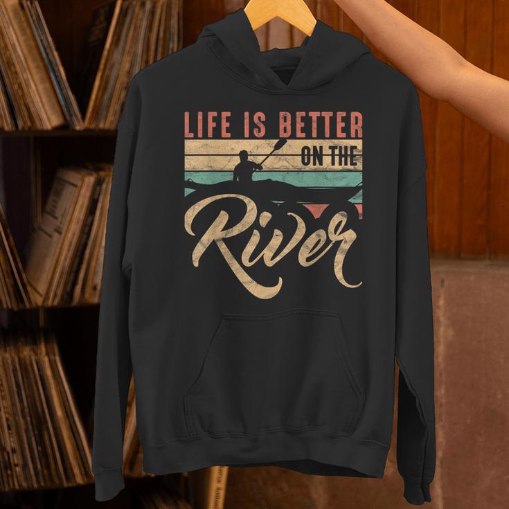 Rowing Canoe Kajak Life Is Better On The River Unisex Hoodie Rowing Canoe Kajak Life Is Better On The River Unisex Hoodie