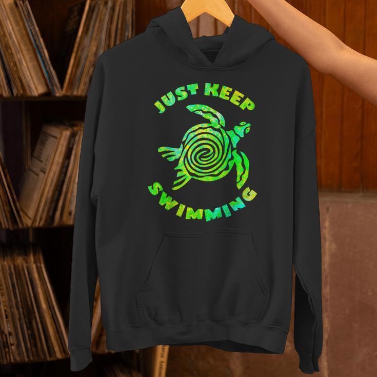 Sea Turtle Just Keep Swimming Ocean Beach Vacation Unisex Hoodie Sea Turtle Just Keep Swimming Ocean Beach Vacation Unisex Hoodie