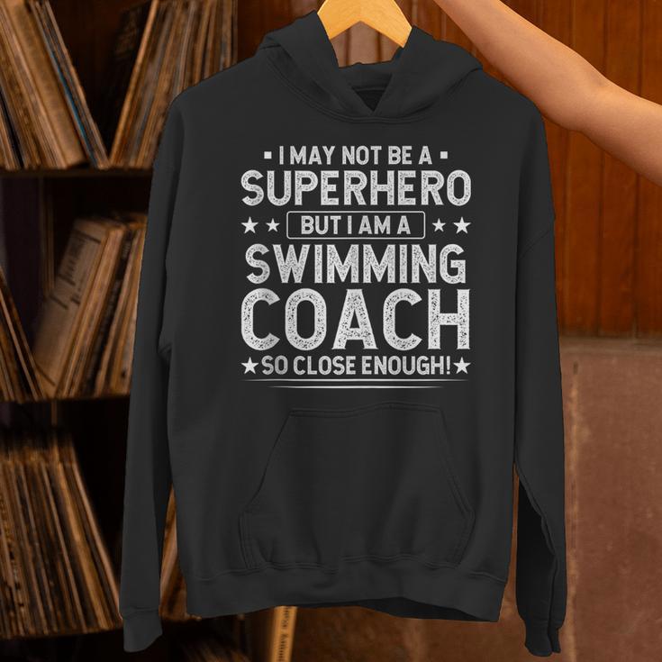 Superhero Swimming Coach Swimming Coach Humor Unisex Hoodie Superhero Swimming Coach Swimming Coach Humor Unisex Hoodie