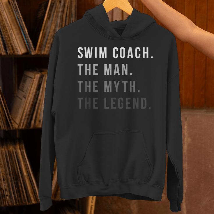 Swim Coach The Man The Myth The Legend Swimming Coach Unisex Hoodie Swim Coach The Man The Myth The Legend Swimming Coach Unisex Hoodie