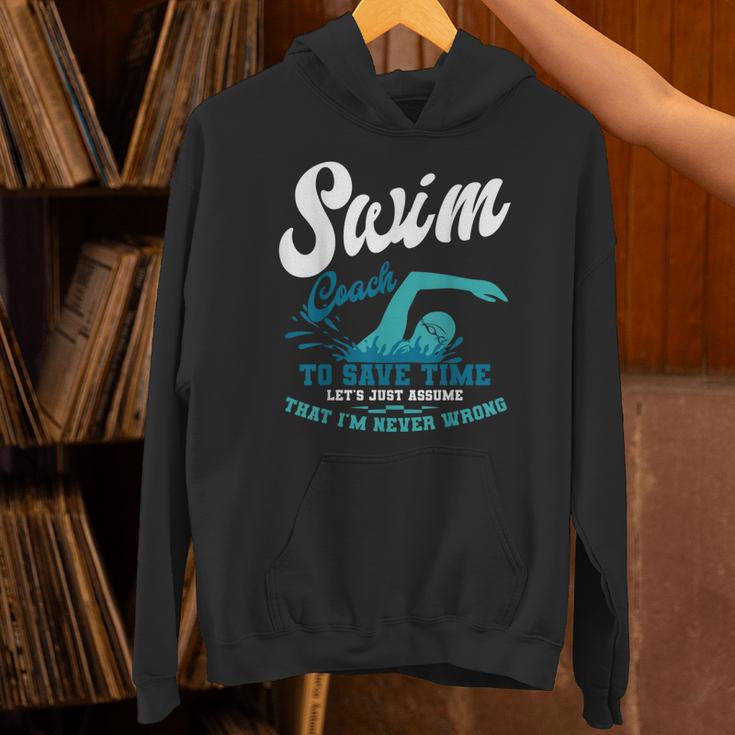 Swim Coach Swimming Lesson Sport Professional Instructor Unisex Hoodie