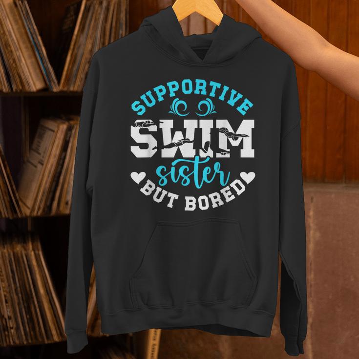 Swim Sister Supportive Swimming Sister Of A Swimmer Sis Unisex Hoodie Swim Sister Supportive Swimming Sister Of A Swimmer Sis Unisex Hoodie